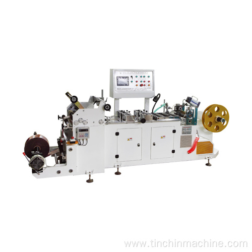 Center seaming machine with plate